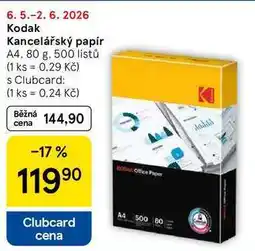 Tesco Kodak Kancelářský papír, A4, 80 g, 500 listů nabídka