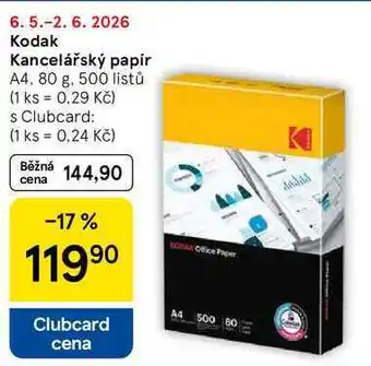 Tesco Kodak Kancelářský papír, A4, 80 g, 500 listů nabídka