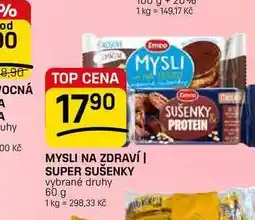 Flop MYSLI NA ZDRAVÍ | SUPER SUŠENKY vybrané druhy nabídka