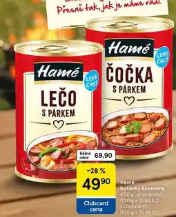Tesco Hame hotovky Economy, 400 g. více druhů nabídka
