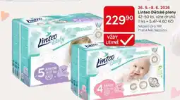 Tesco Linteo Dětské pleny, 42-50 ks, více druhů nabídka