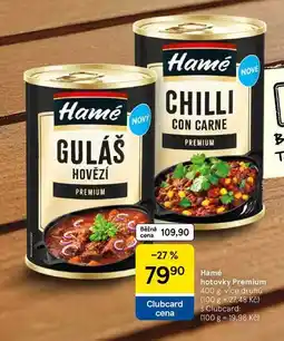 Tesco Hamé hotovky Premium, 400 g, více druhů nabídka