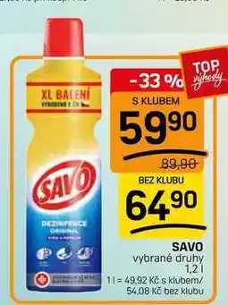 Flop SAVO vybrané druhy nabídka