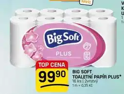 Flop BIG SOFT TOALETNÍ PAPÍR PLUS* 16 ks | 2vrstvý nabídka