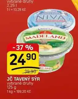 Flop JČ TAVENÝ SÝR vybrané druhy nabídka