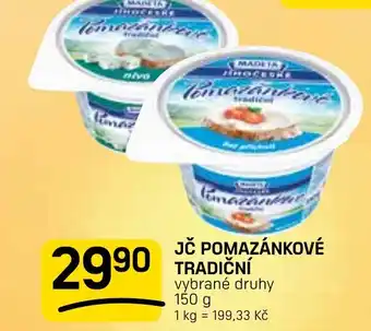 Flop Madeta Jihočeské Tradiční pomazánkové nabídka