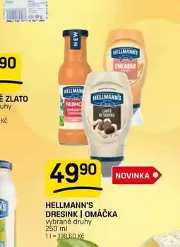 Flop HELLMANN'S DRESINK | OMÁČKA vybrané druhy nabídka