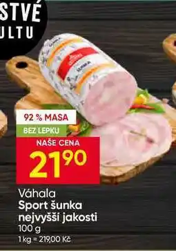 Hruška Váhala Sport šunka nejvyšší jakosti nabídka