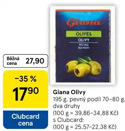 Tesco Giana Olivy nabídka