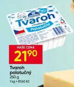 Hruška Milko Tvaroh z Poděbrad polotučný 250g, vybrané druhy nabídka