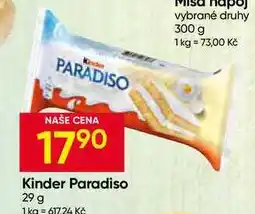 Hruška Kinder Paradiso nabídka