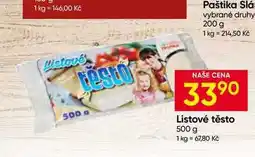Hruška Hruška listové těsto nabídka