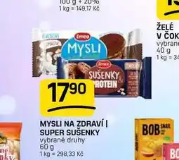 Flop MYSLI NA ZDRAVÍ | SUPER SUŠENKY vybrané druhy nabídka