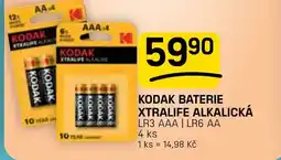 Flop Kodak baterie xtralife alkalická nabídka
