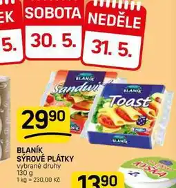 Flop BLANÍK SÝROVÉ PLÁTKY vybrané druhy nabídka