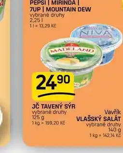 Flop JČ TAVENÝ SÝR vybrané druhy nabídka