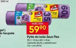 Hruška Fino Zeus pytle na odpadky zatahovací 35l 12 ks nabídka