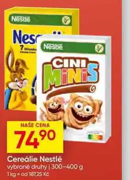Hruška Cereálie Nestlé vybrané druhy nabídka