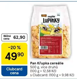 Tesco Pan Křupka cereálie nabídka