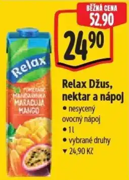 Albert Relax Džus, nektar a nápoj nabídka