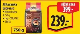 Albert Jihlavanka Espresso zrnková káva nabídka