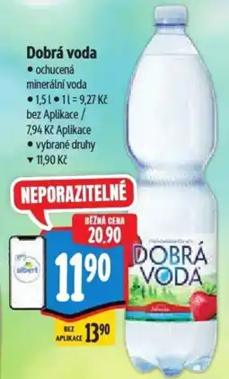 Albert Dobrá voda ochucená minerální voda nabídka