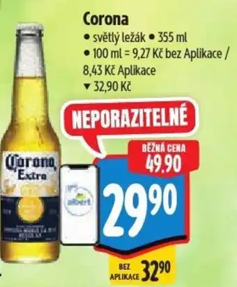 Albert Corona světlý ležák nabídka