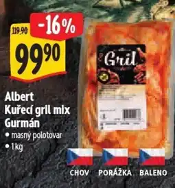Albert Albert Kuřecí gril mix Gurmán nabídka