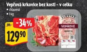 Albert Vepřová krkovice bez kosti - v celku nabídka