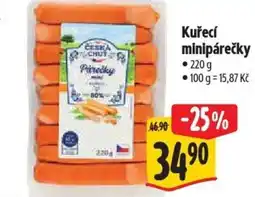 Albert Kuřecí minipárečky nabídka