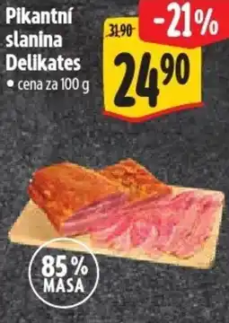 Albert Pikantní slanina Delikates nabídka