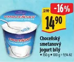 Albert Choceňský smetanový jogurt bílý nabídka