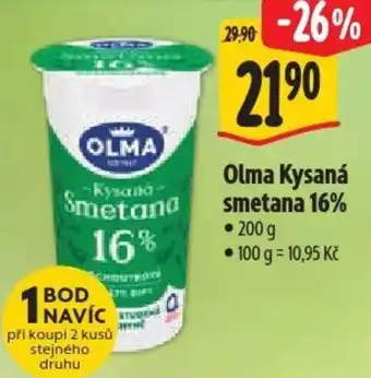Albert Olma Kysaná smetana 16% nabídka