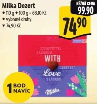Albert Milka Dezert nabídka