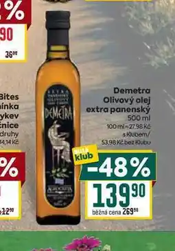 Billa Demetra Olivový olej extra panenský nabídka