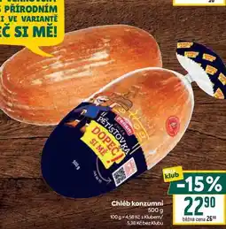 Billa Chléb konzumní nabídka