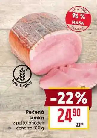 Billa Pečená šunka z pultu lahůdek cena za nabídka