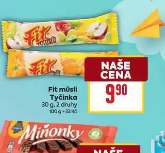Billa Fit müsli Tyčinka nabídka