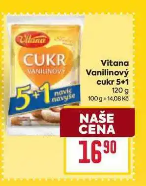Billa Vitana Vanilinový cukr 5+1 120 g nabídka