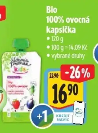 Albert Bio 100% ovocná kapsička nabídka