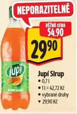 Albert Jupi Sirup nabídka