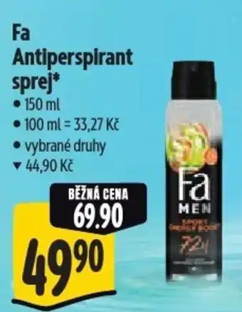 Albert Fa Antiperspirant sprej nabídka