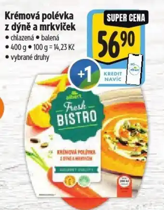 Albert Krémová polévka z dýně a mrkviček nabídka