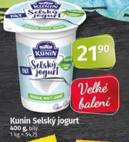 Coop Kunín Selský jogurt nabídka