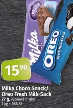 Coop Milka Choco Snack/ Oreo Fresh Milk-Sack nabídka