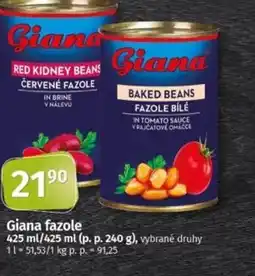 Coop Giana fazole nabídka