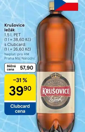 Tesco Krušovice ležák nabídka