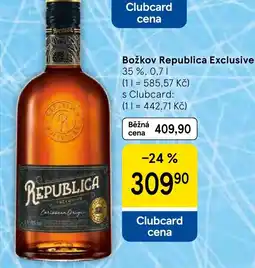 Tesco Božkov Republica Exclusive nabídka