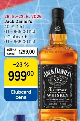 Tesco Jack Daniel's nabídka