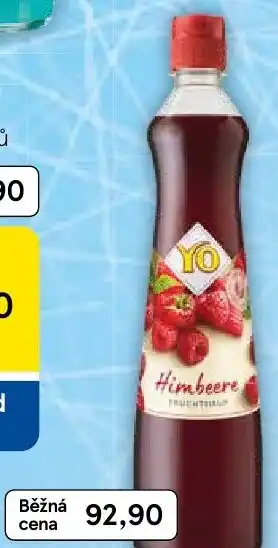Tesco Yo Sirup nabídka